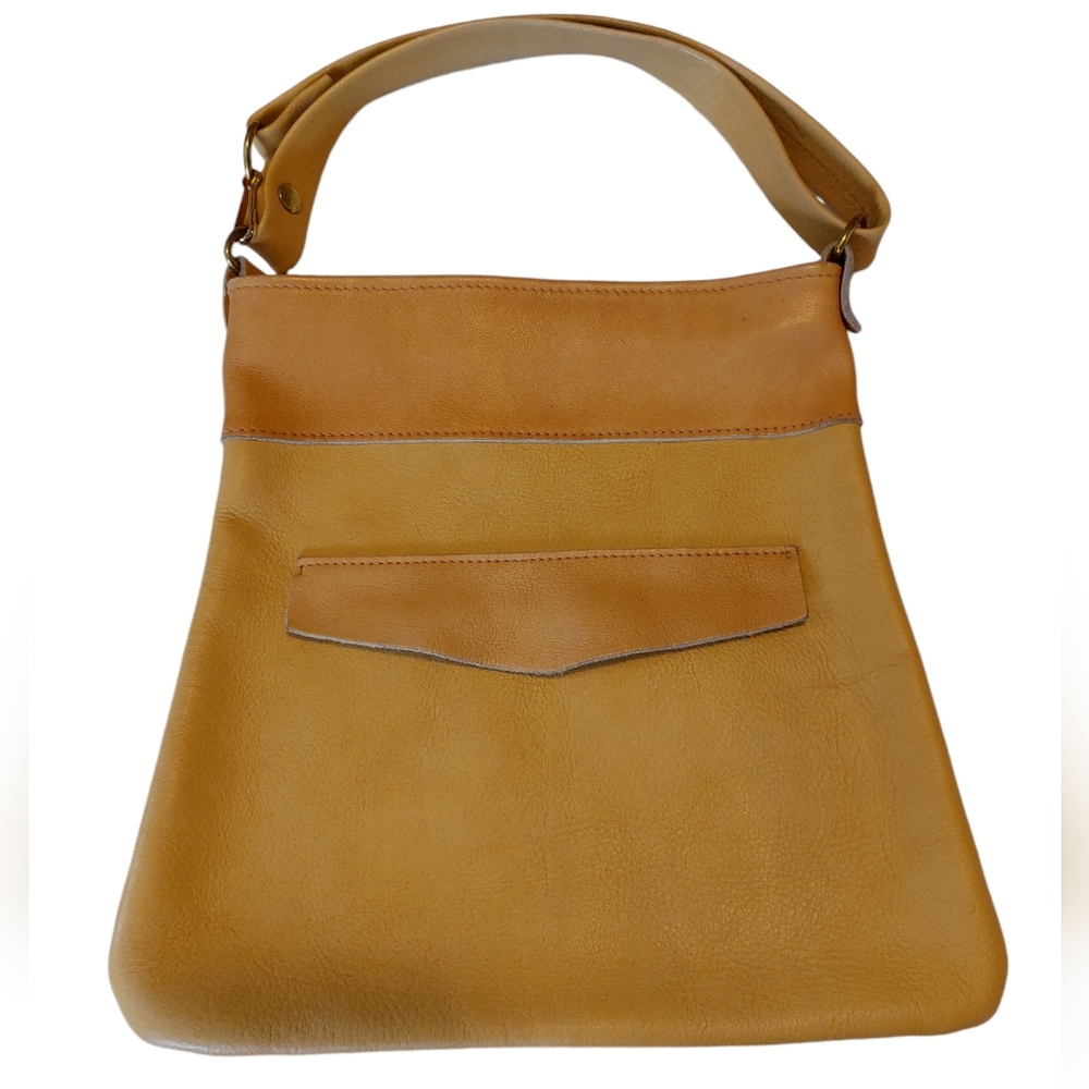 Vintage Caramel Leather Bag EUC